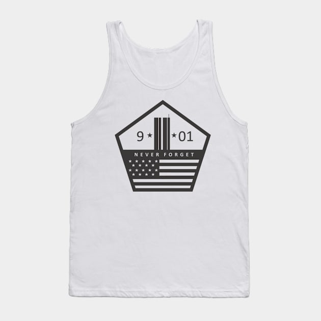 We Will Never Forget 9/11 Tank Top by uppermosteN